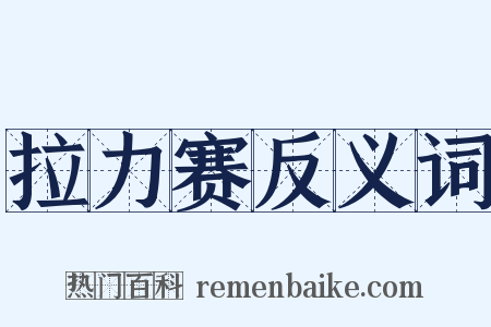 拉力赛反义词是什么意思的图片